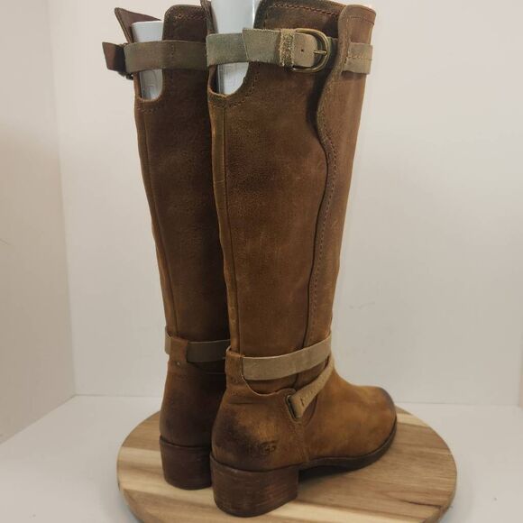 UGG Australia Darcie Distressed Women's Riding Boot Size 9 Brown - Picture 5 of 12
